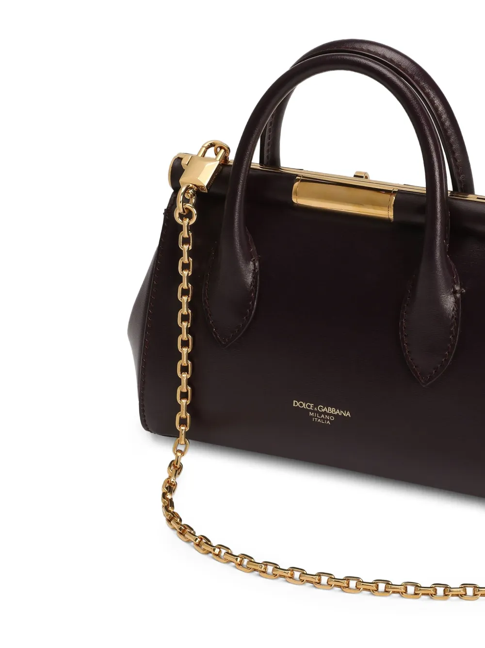 Dolce & Gabbana Mini Marlene Day shopper met hangslot en handgreep Paars