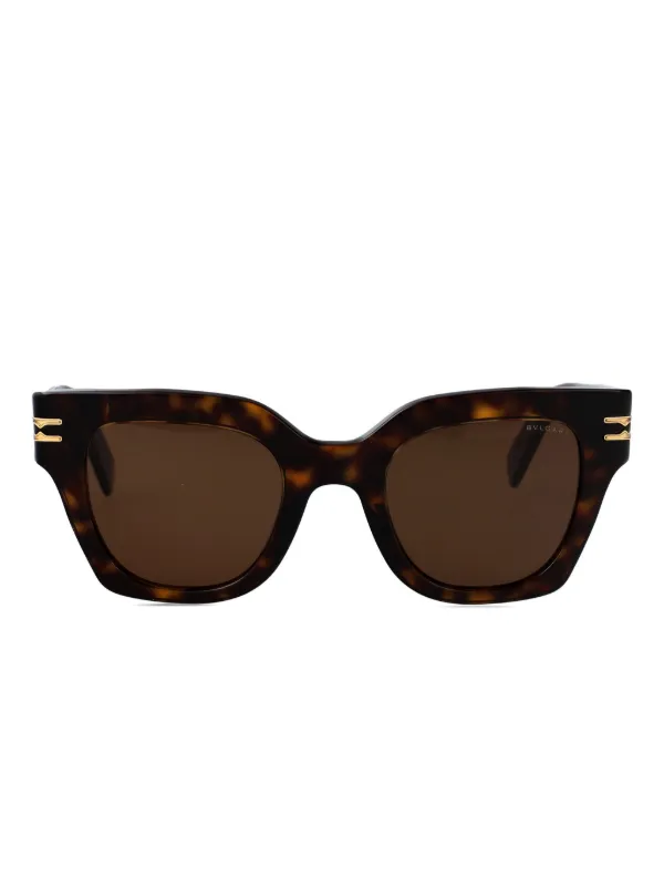 Bvlgari Cat Eye-frame Sunglasses in Brown