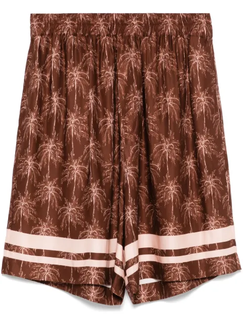 Laneus palm tree-print shorts