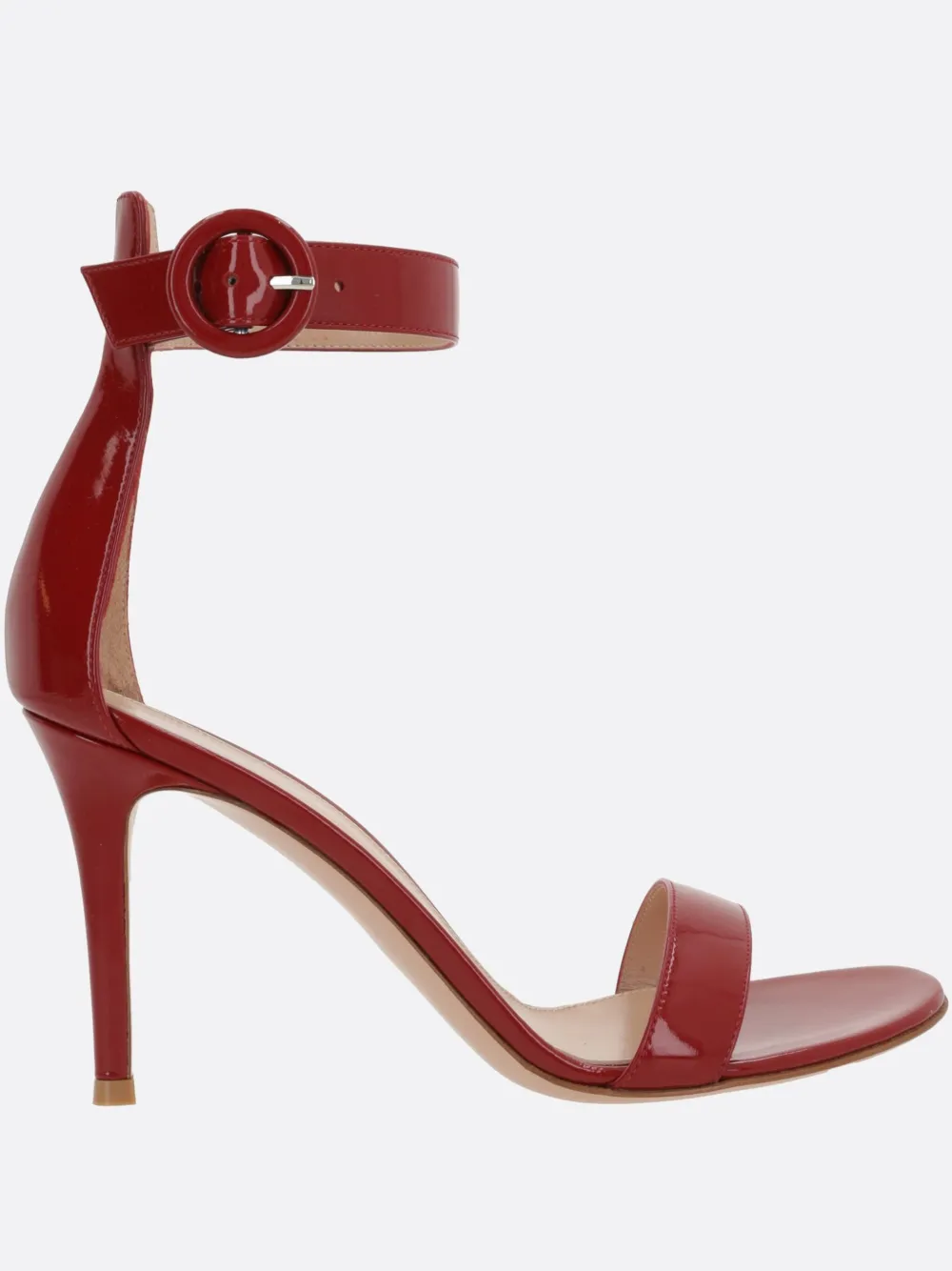 Shop Gianvito Rossi 85mm Portofino Sandals In Rot