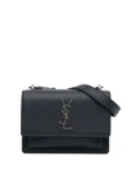 Saint Laurent Pre-Owned 2017 Medium Grained Calfskin Monogram Sunset crossbody bag - Blue