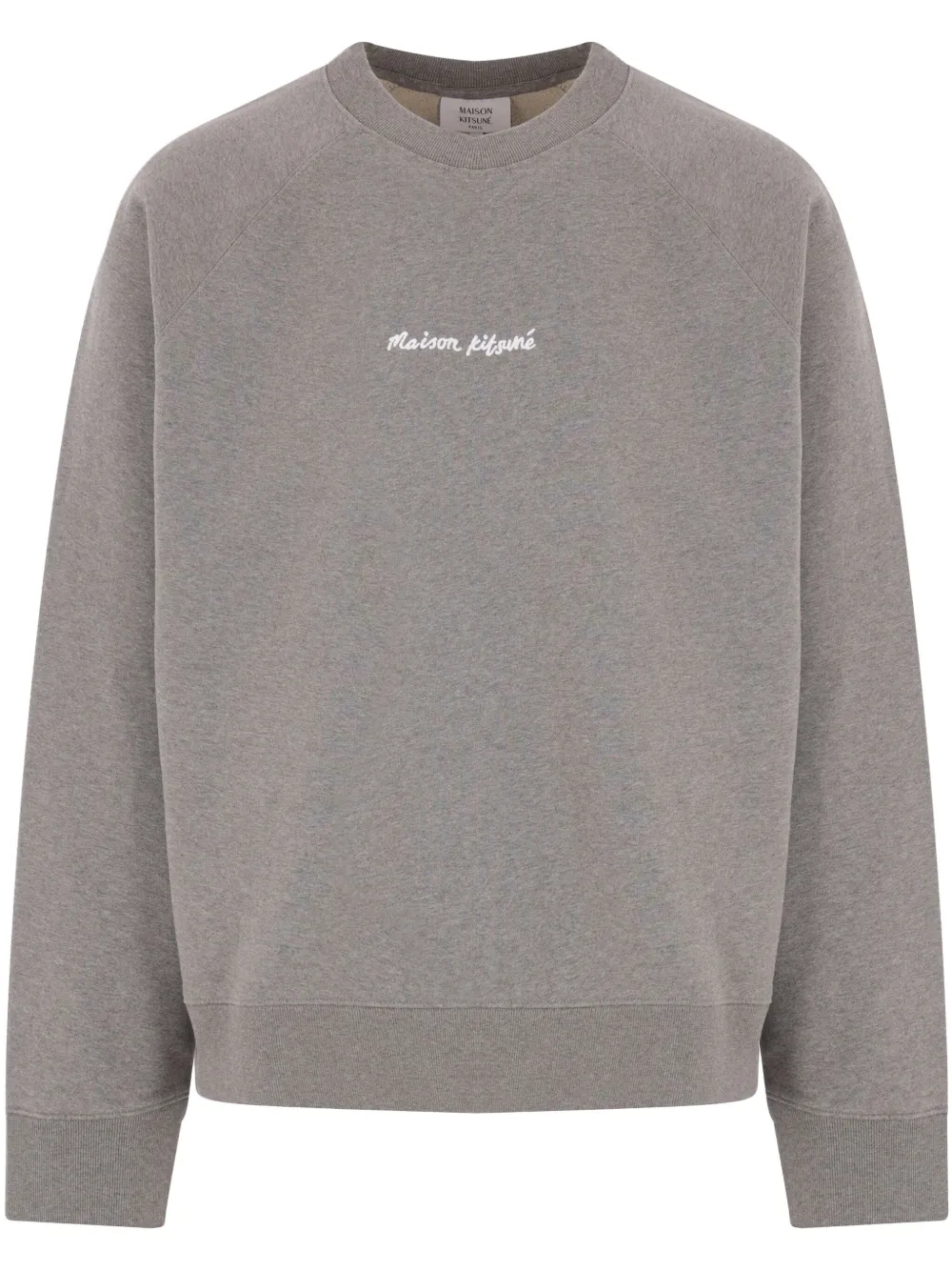 Maison Kitsuné logo-embroidered sweatshirt