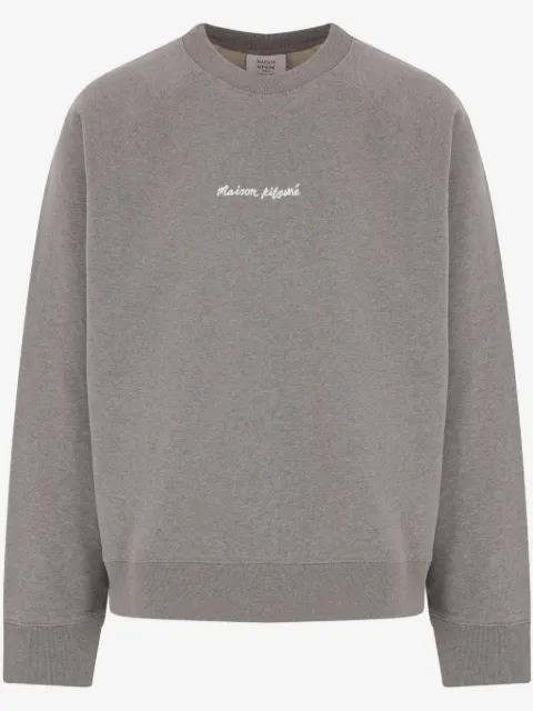 Maison Kitsuné logo-embroidered sweatshirt