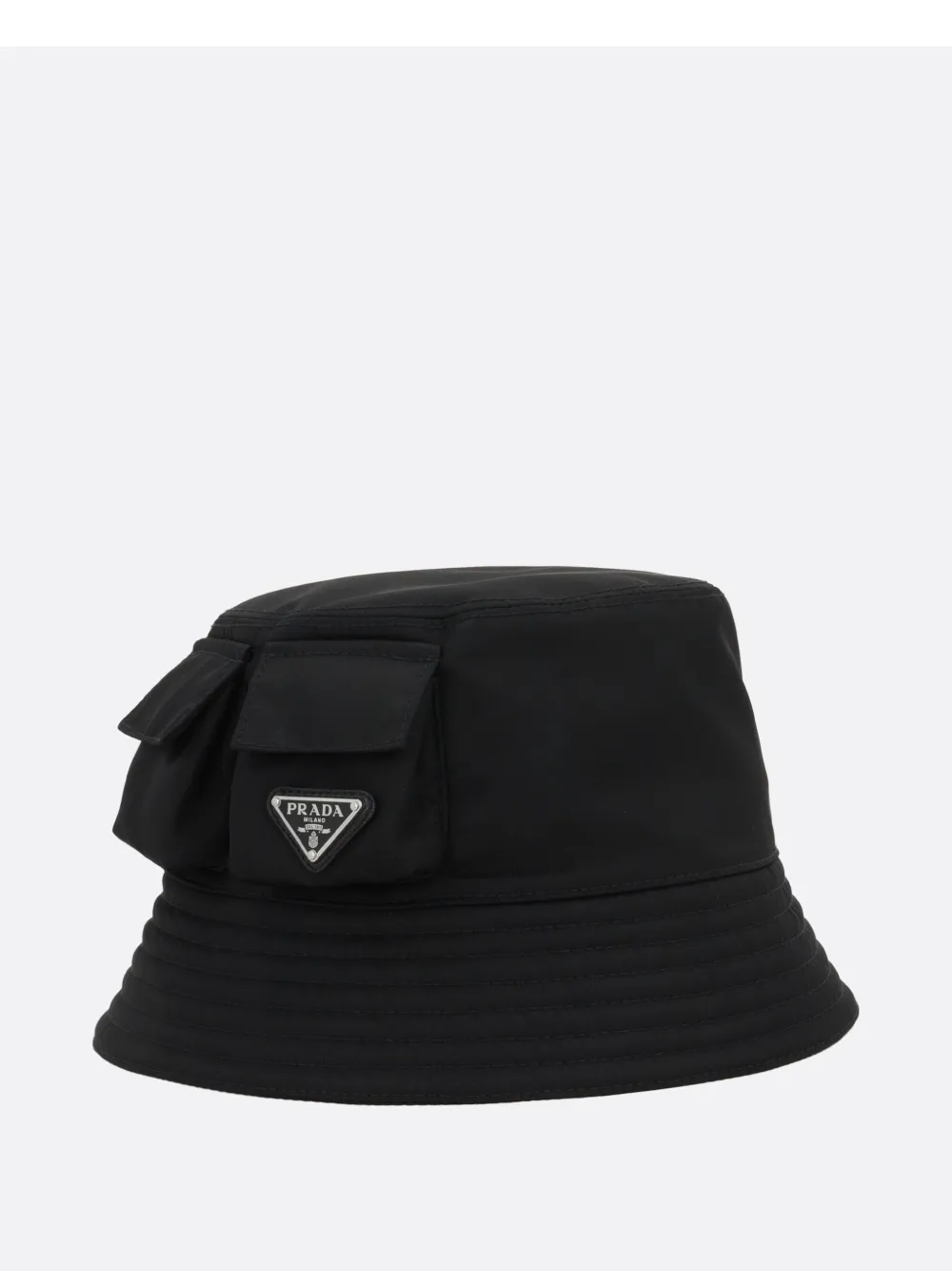 Prada pocket-detail bucket hat - Zwart