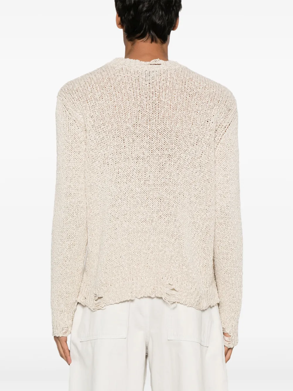 Avant Toi Gehaakte sweater Beige
