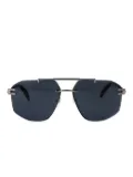 Chopard Eyewear geometric frame sunglasses - Metallic