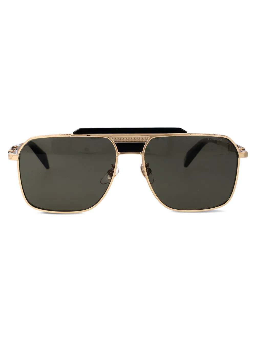 Chopard Eyewear Square Frame Sunglasses In 黑色