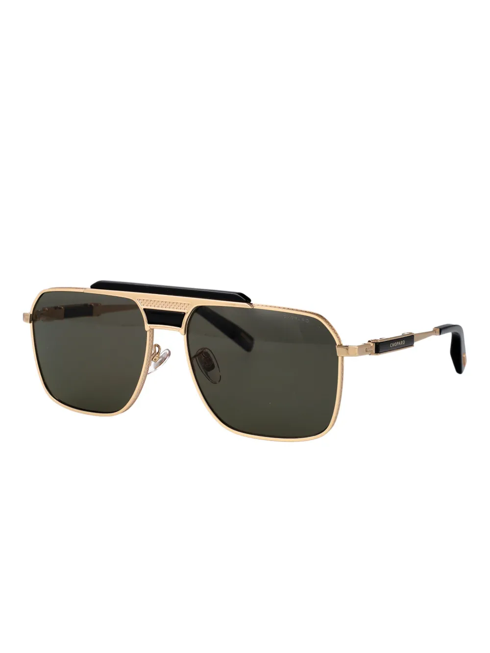 Chopard Eyewear square frame sunglasses - Zwart