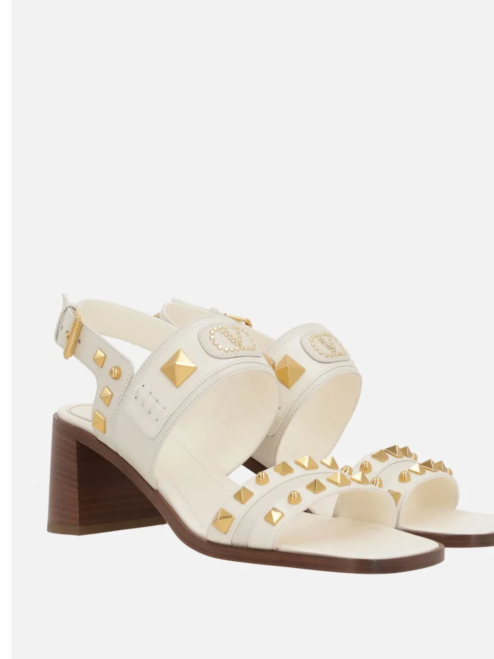 Valentino Garavani 60mm VG Plaster Caster sandals - Wit