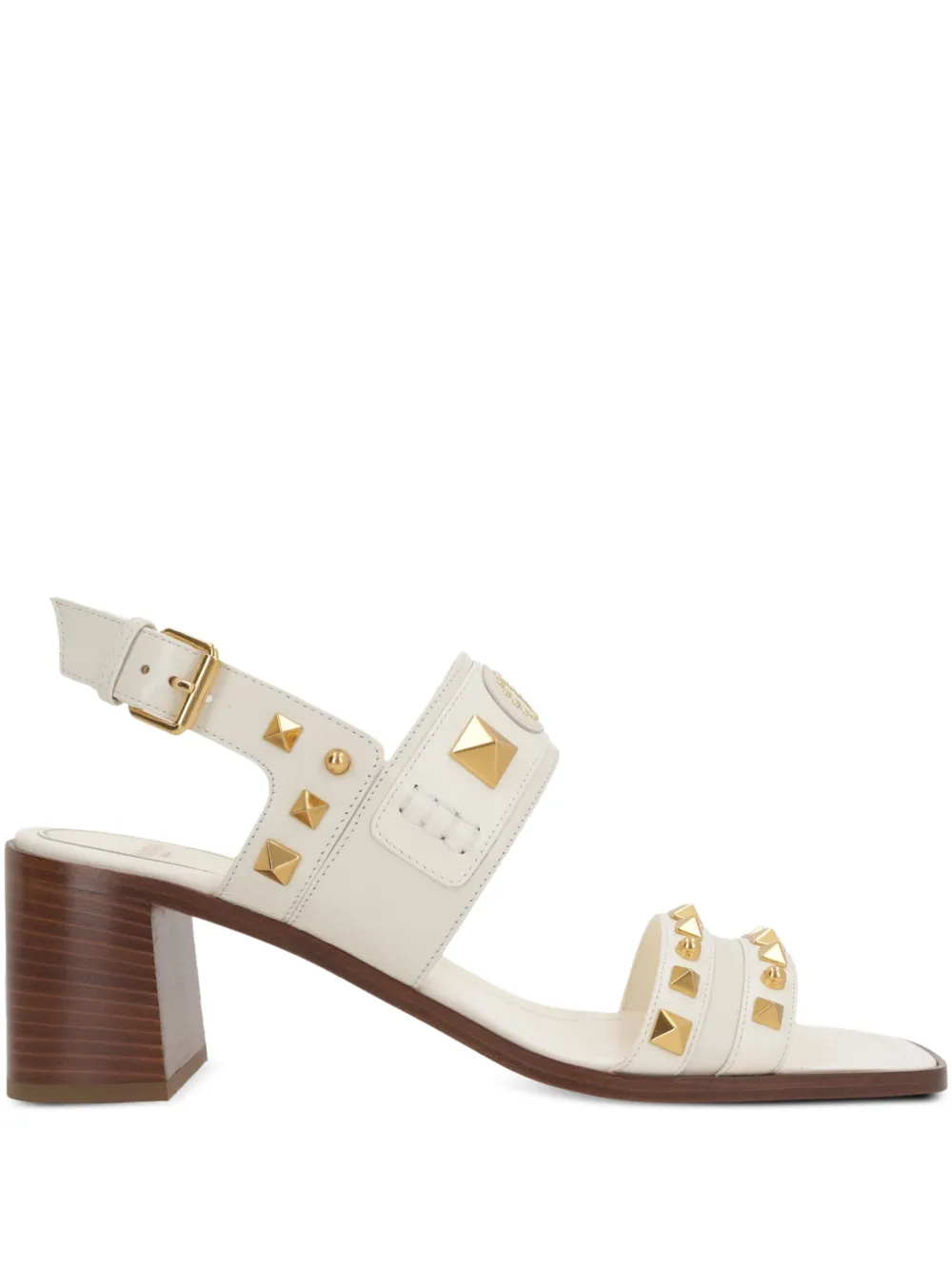 Valentino Garavani 60mm VG Plaster Caster sandals White