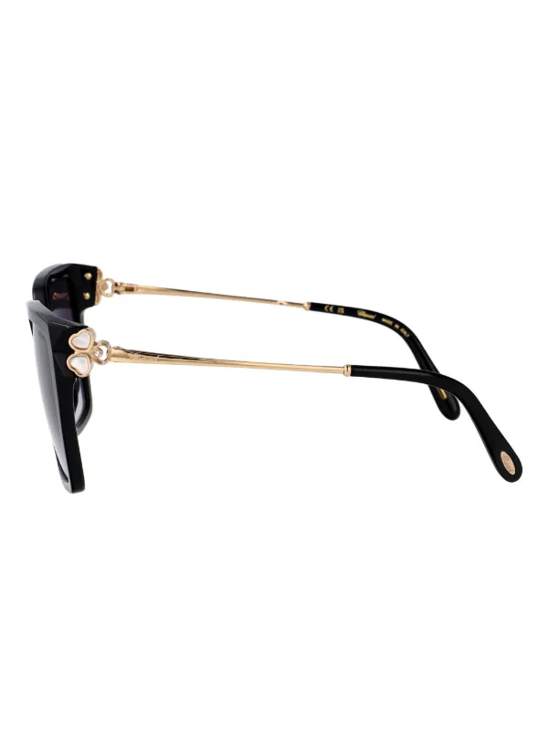 Chopard Eyewear Square Frame Sunglasses | Gold | FARFETCH