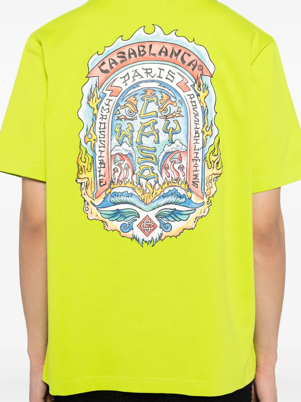 CASABLANCA CASA WAY SKATE PRINTED T-SHIRT