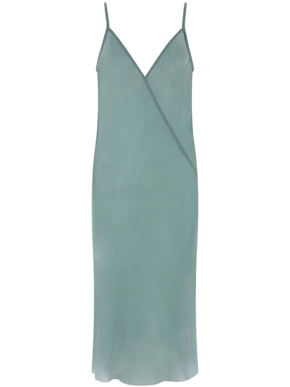 Rick Owens vestido midi con cuello en V | azul | Image 1