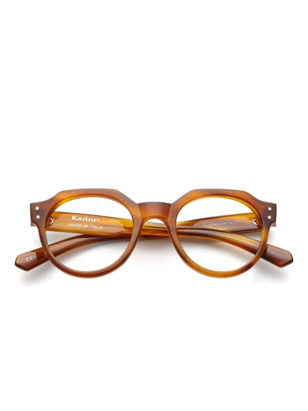 メガネ KADOR FW25 Kador - PREMIUM 14 - 519 (PREMIUM 14 519) Kador Premium 14 Glasses | Brown | FARFETCH IN