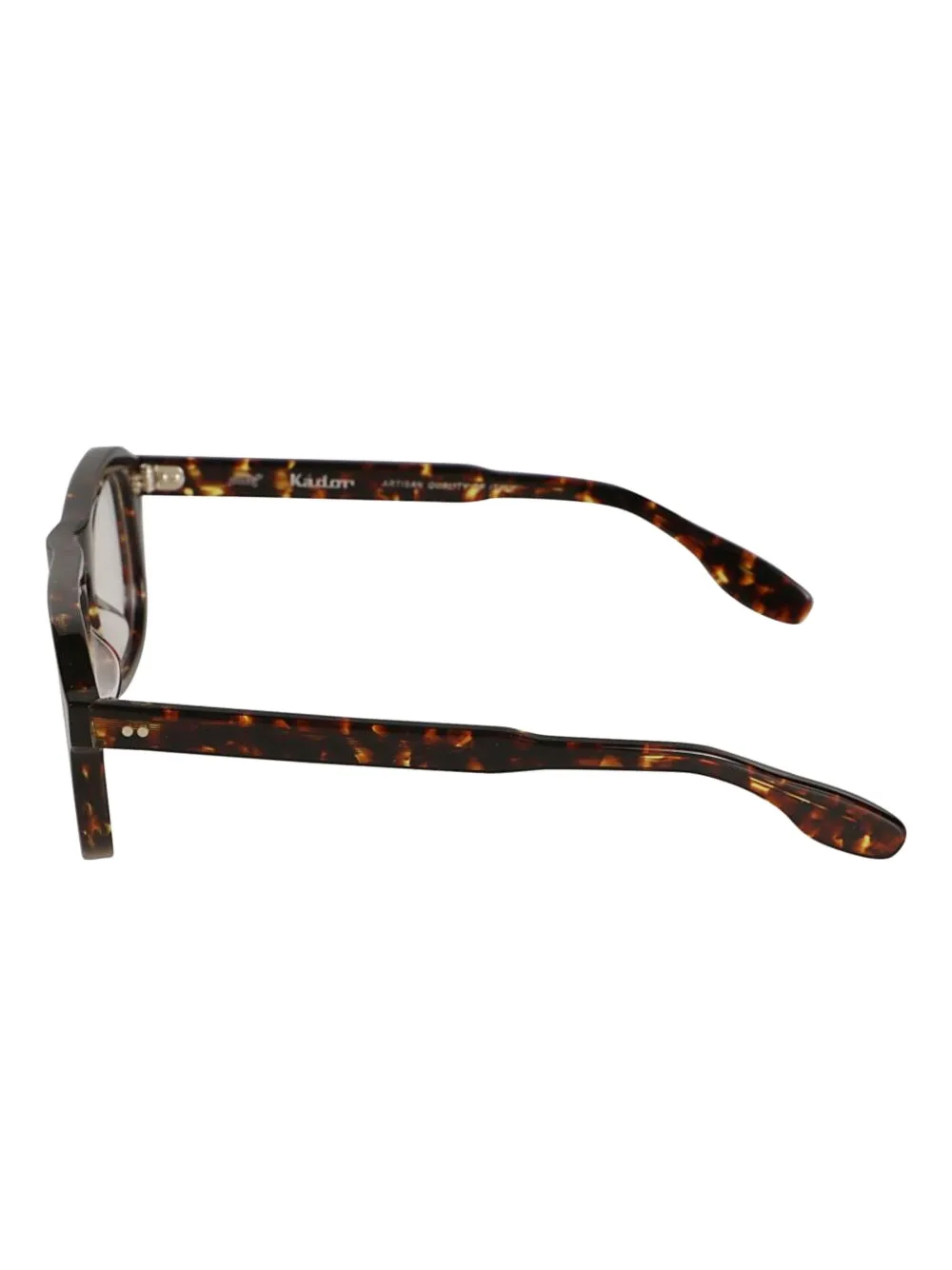 Kador Bravo bril met piloten montuur en schildpadschild-design Bruin