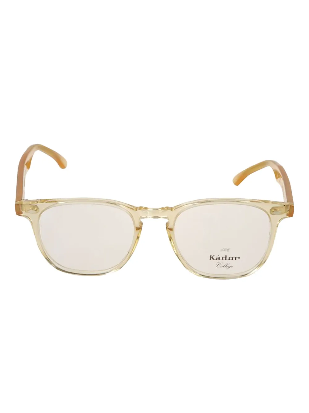 Kador Cambridge Round-frame Glasses In Neutral