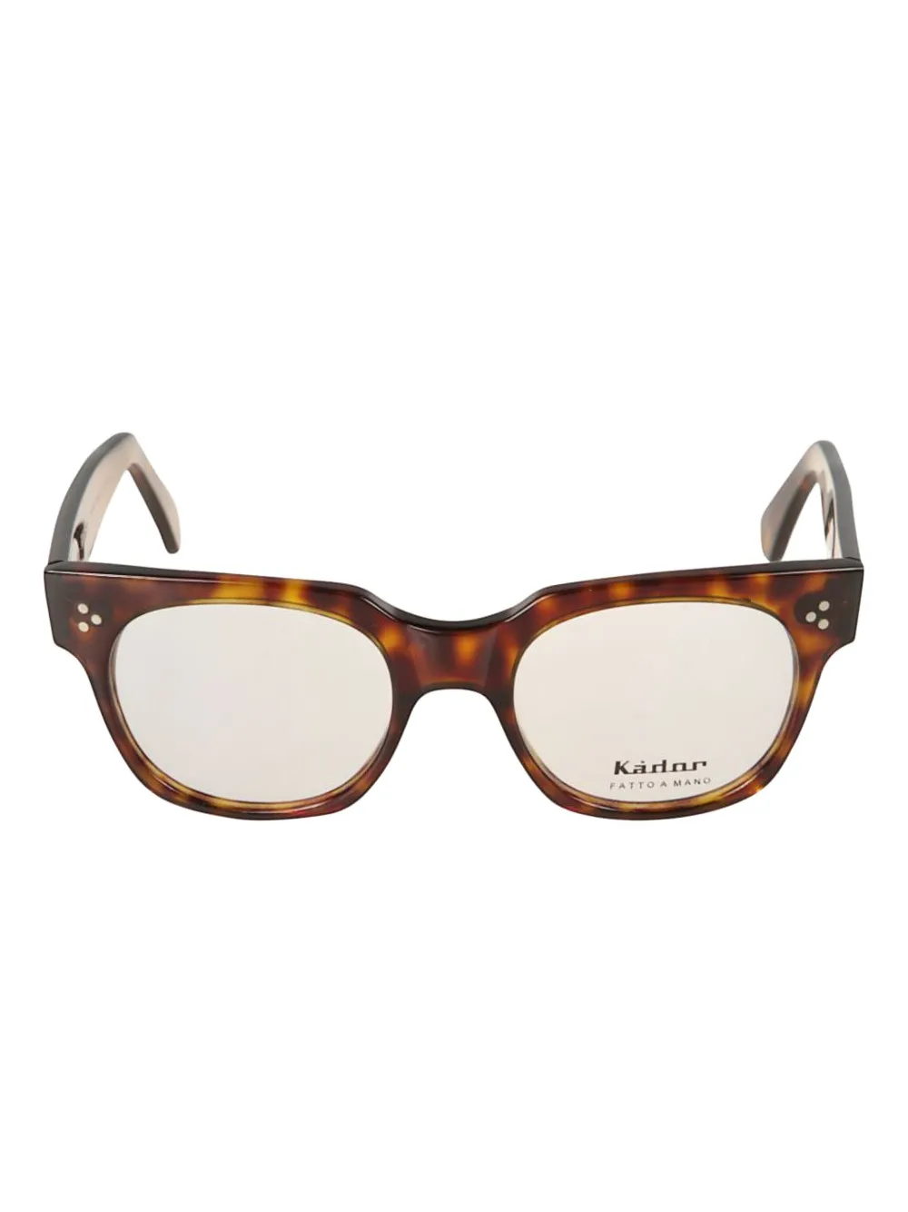 Kador Hampton Square-frame Glasses In Brown
