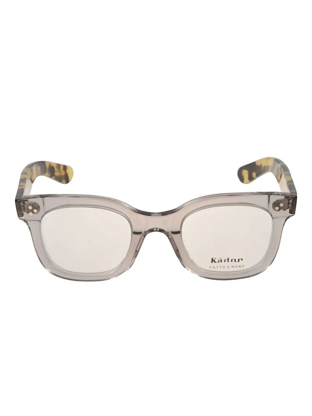 Kador Heritage Square-frame Glasses In Gray