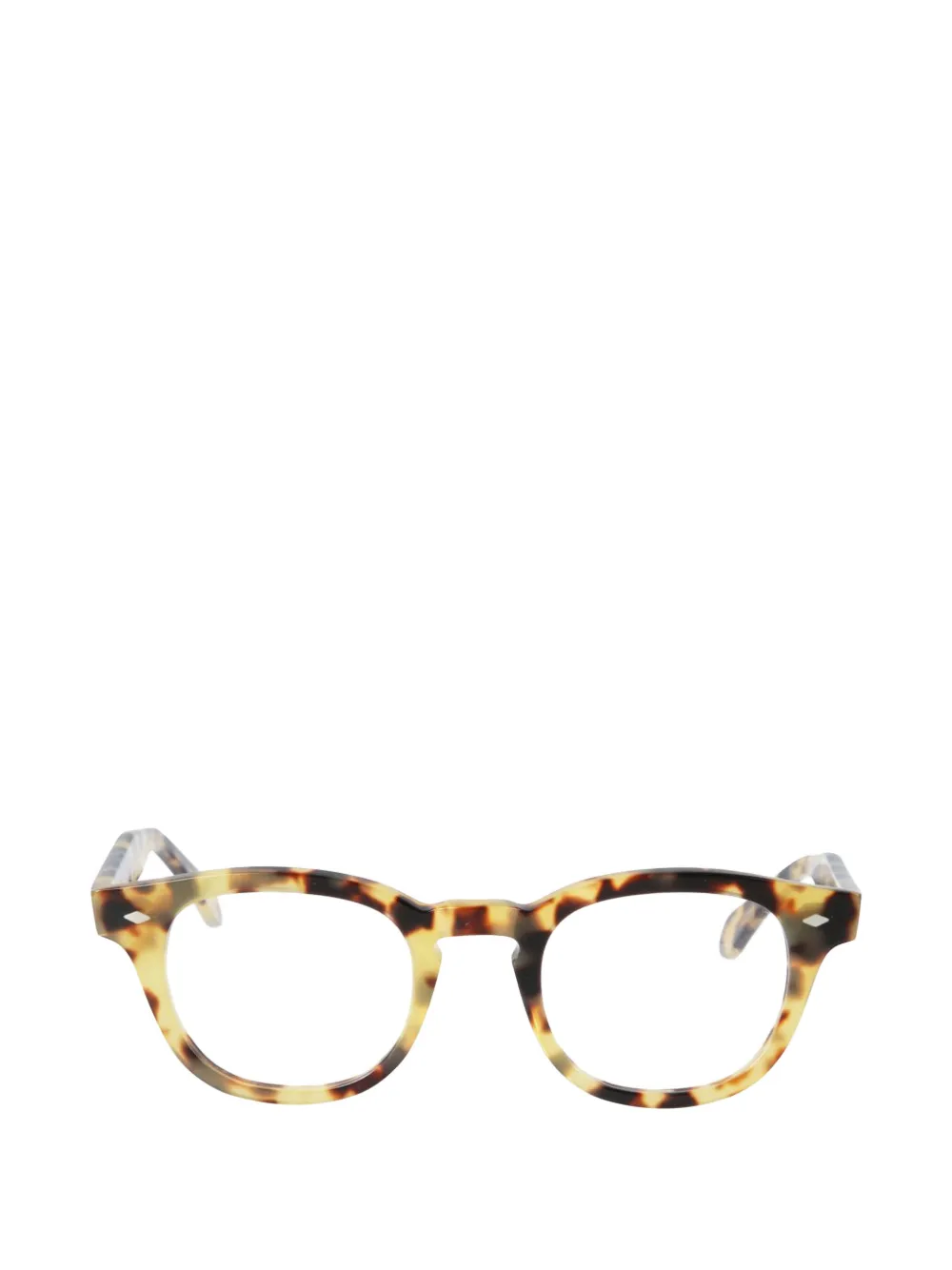 Kador Woody cal 49 round-frame glasses - Giallo