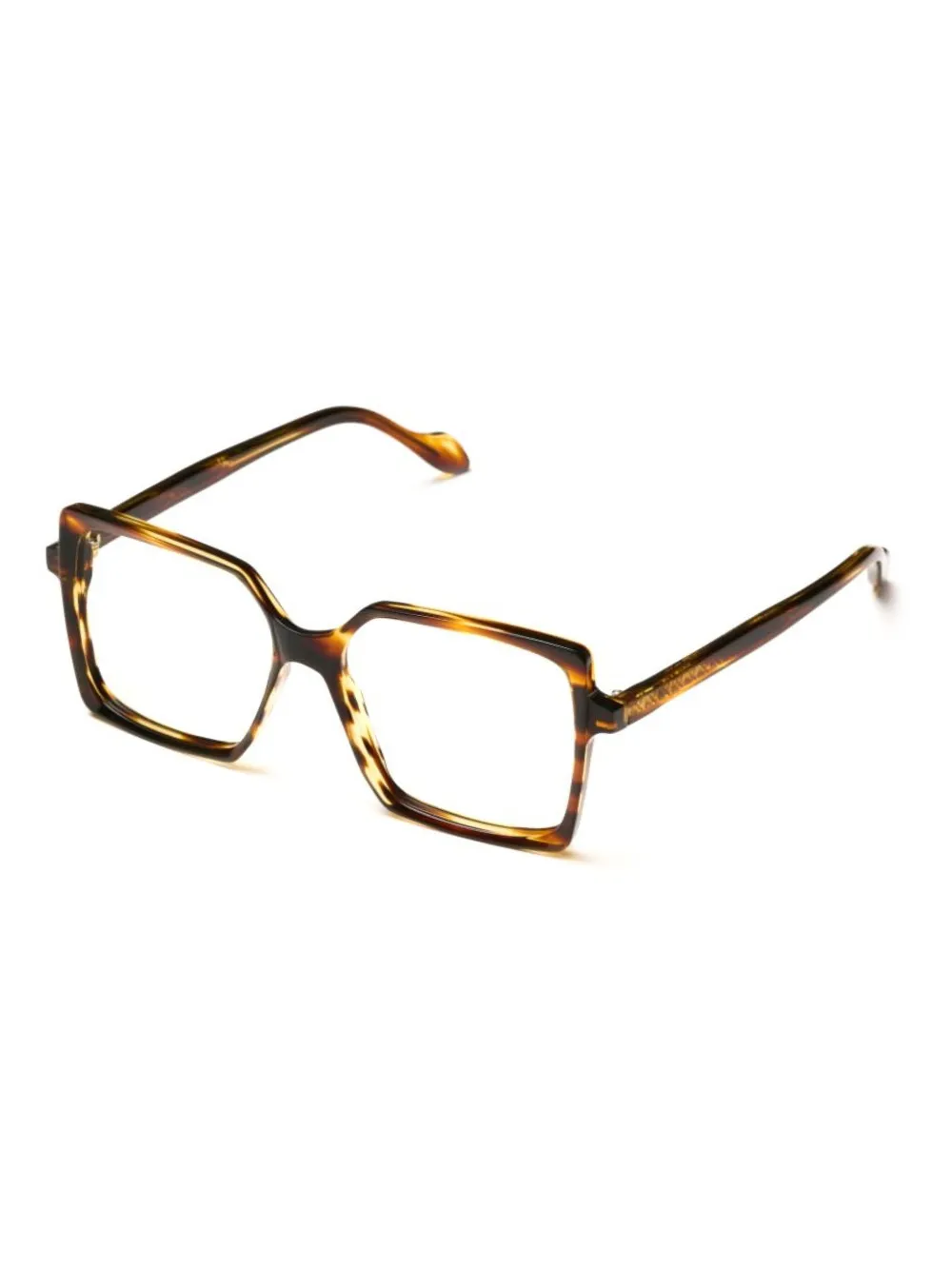 Kador square-frame glasses - Bruin