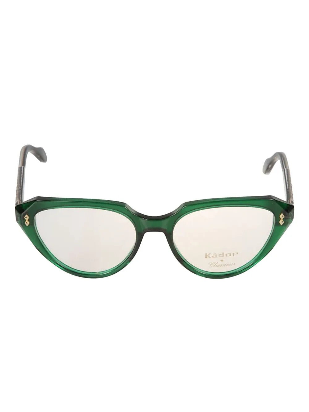 Kador Lola Glamour Cat-eye-frame Glasses In Green