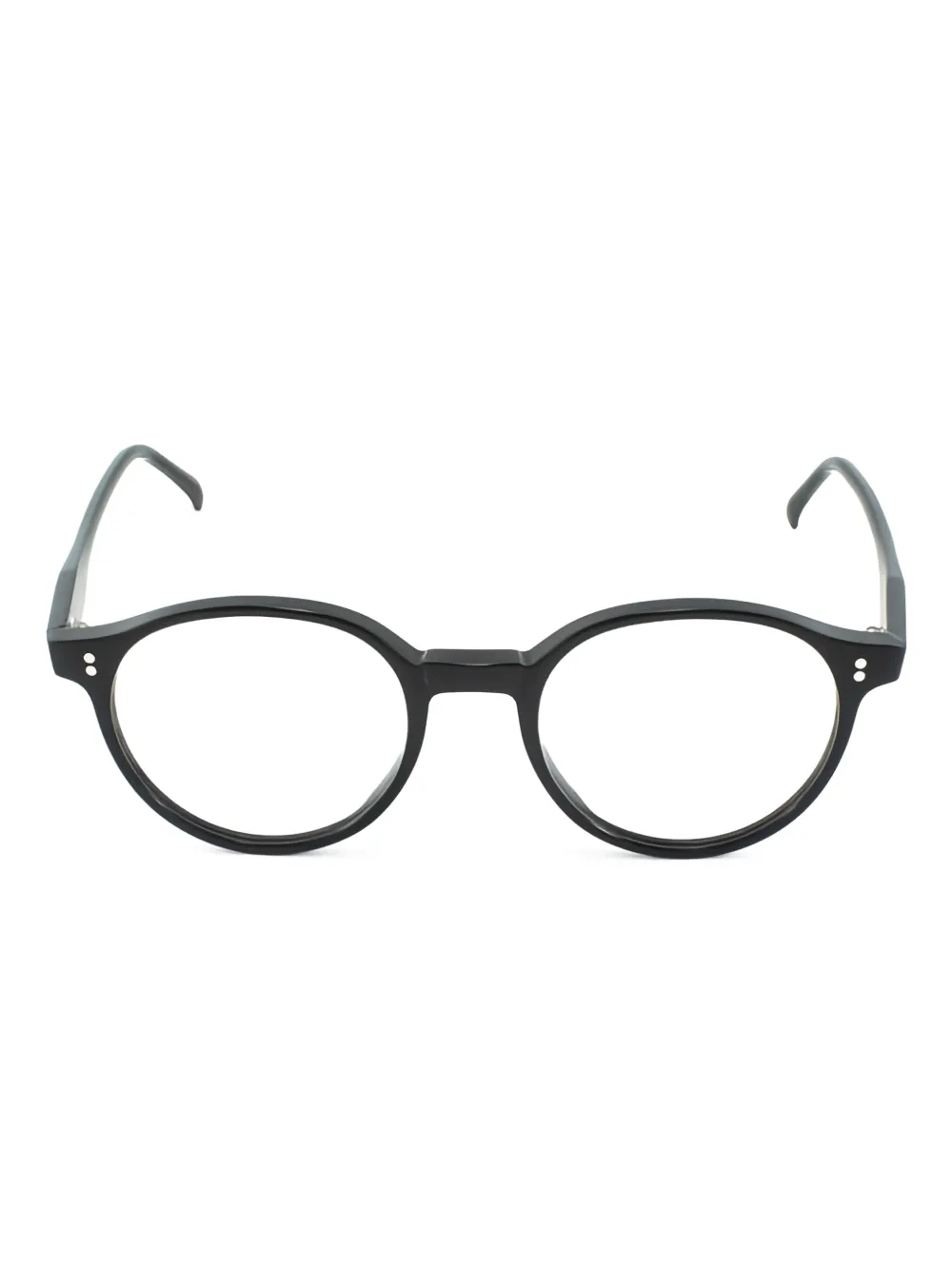 Kador round-frame clear-lens glasses | Black | Image 1
