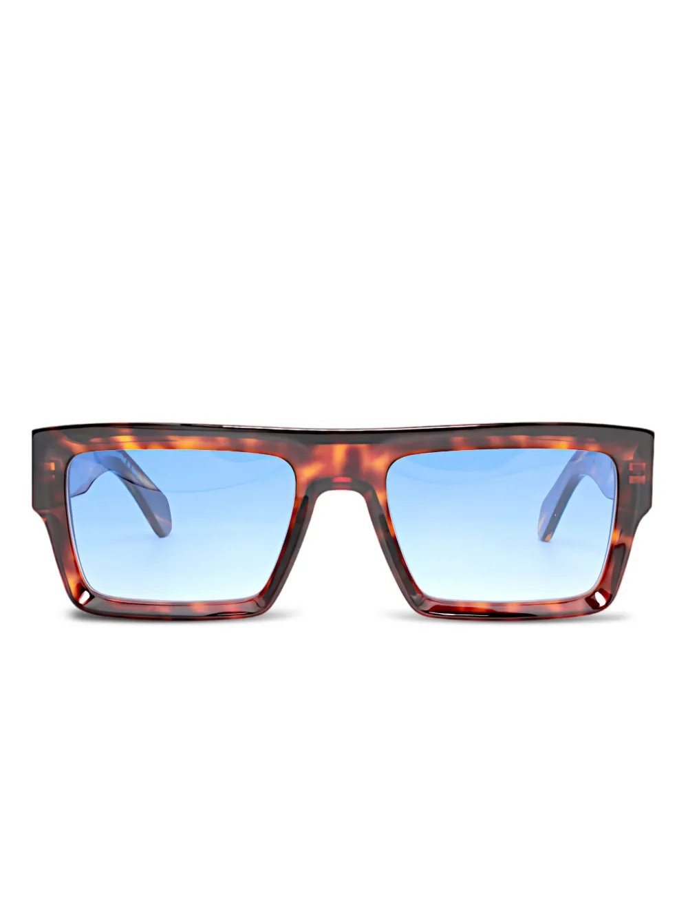 Kador tortoiseshell-effect square-frame sunglasses | Brown | Image 1