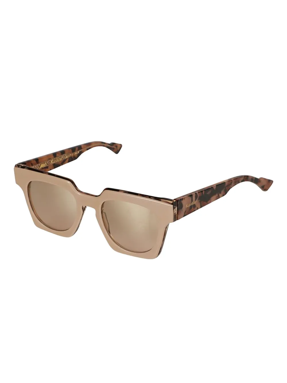 Kador Tanya tortoiseshell square sunglasses - Beige