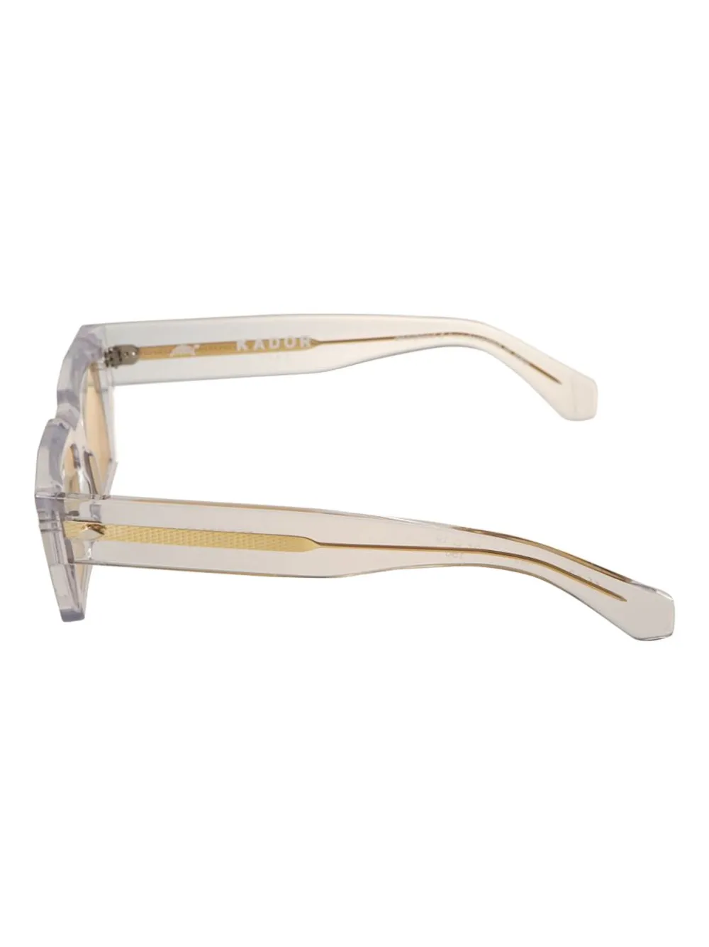 Kador Disko zonnebril met geometrisch montuur Beige