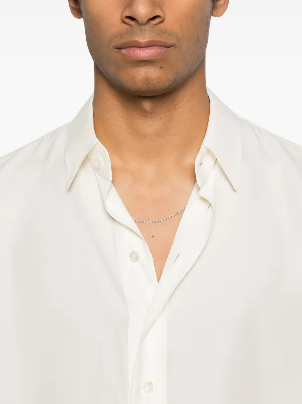 Saint Laurent Silk Shirt | White | FARFETCH