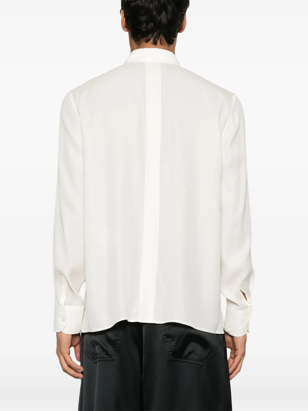 Saint Laurent Zijden overhemd Wit