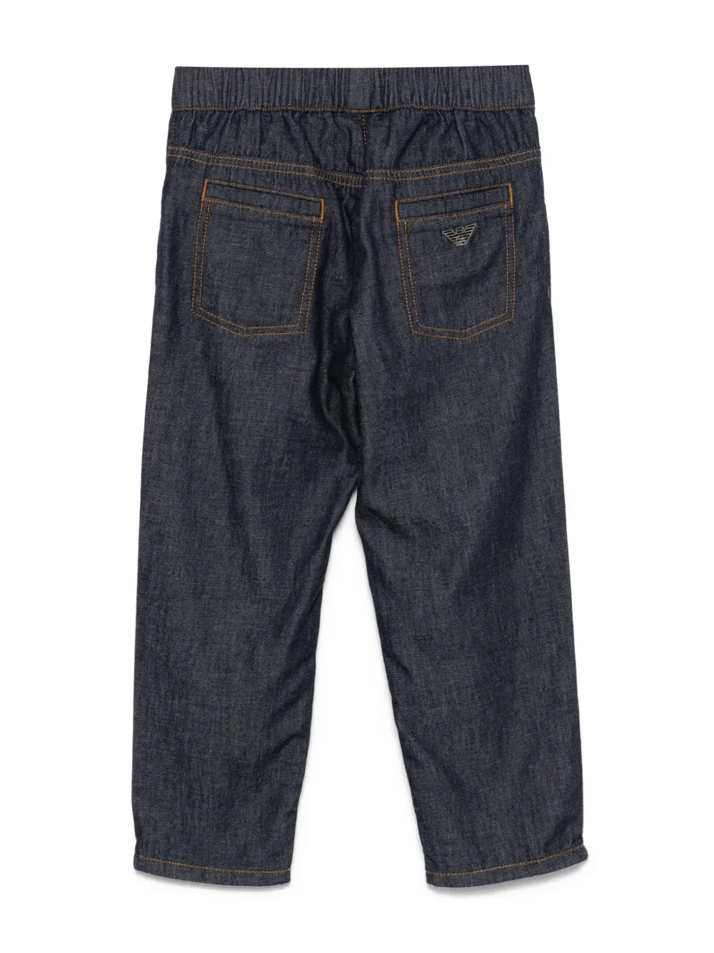 Emporio Armani Kids Jeans met trekkoord - Blauw