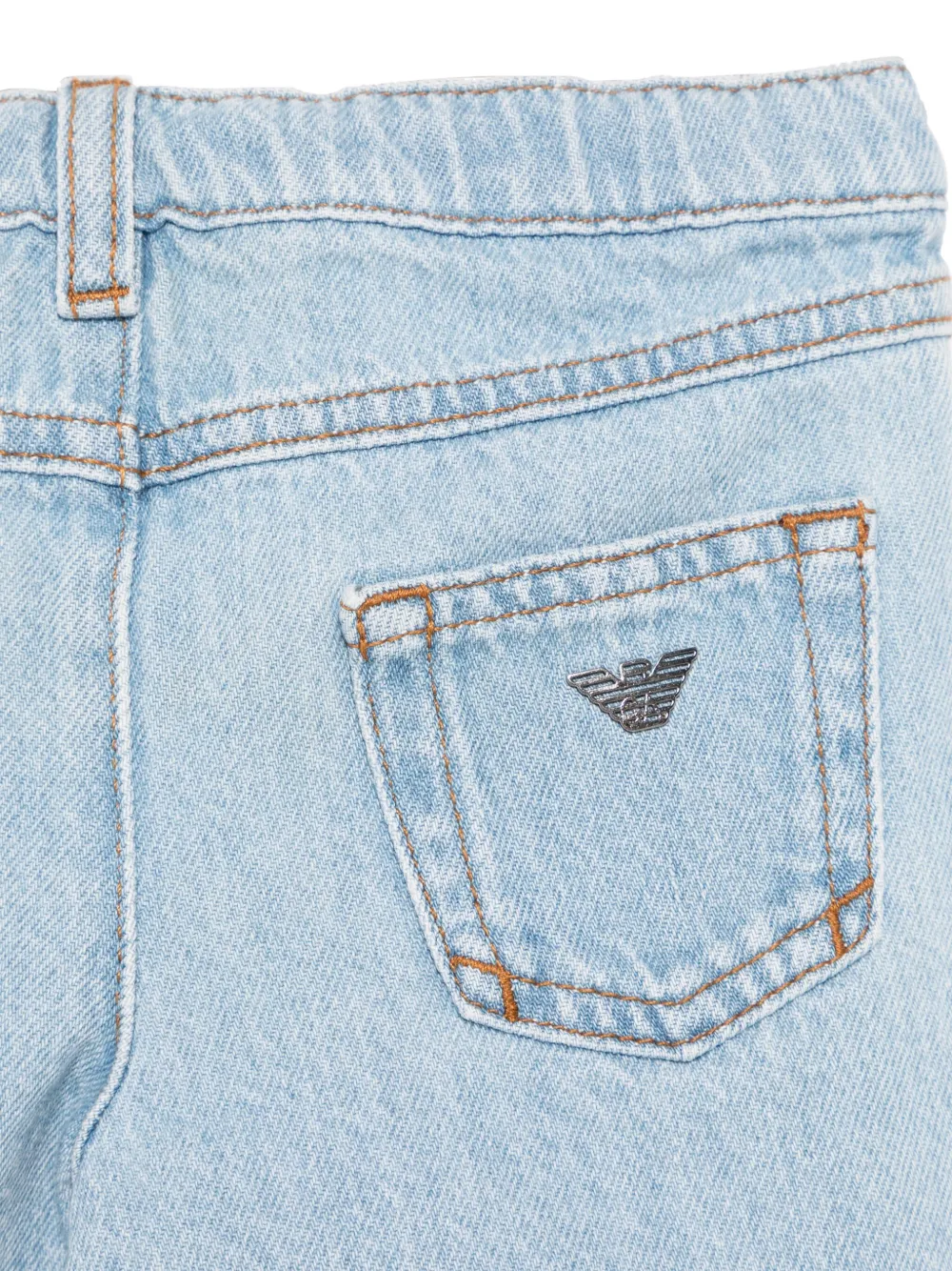 Emporio Armani Kids Spijkershorts Blauw