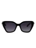 Bvlgari oversize-frame sunglasses - Black