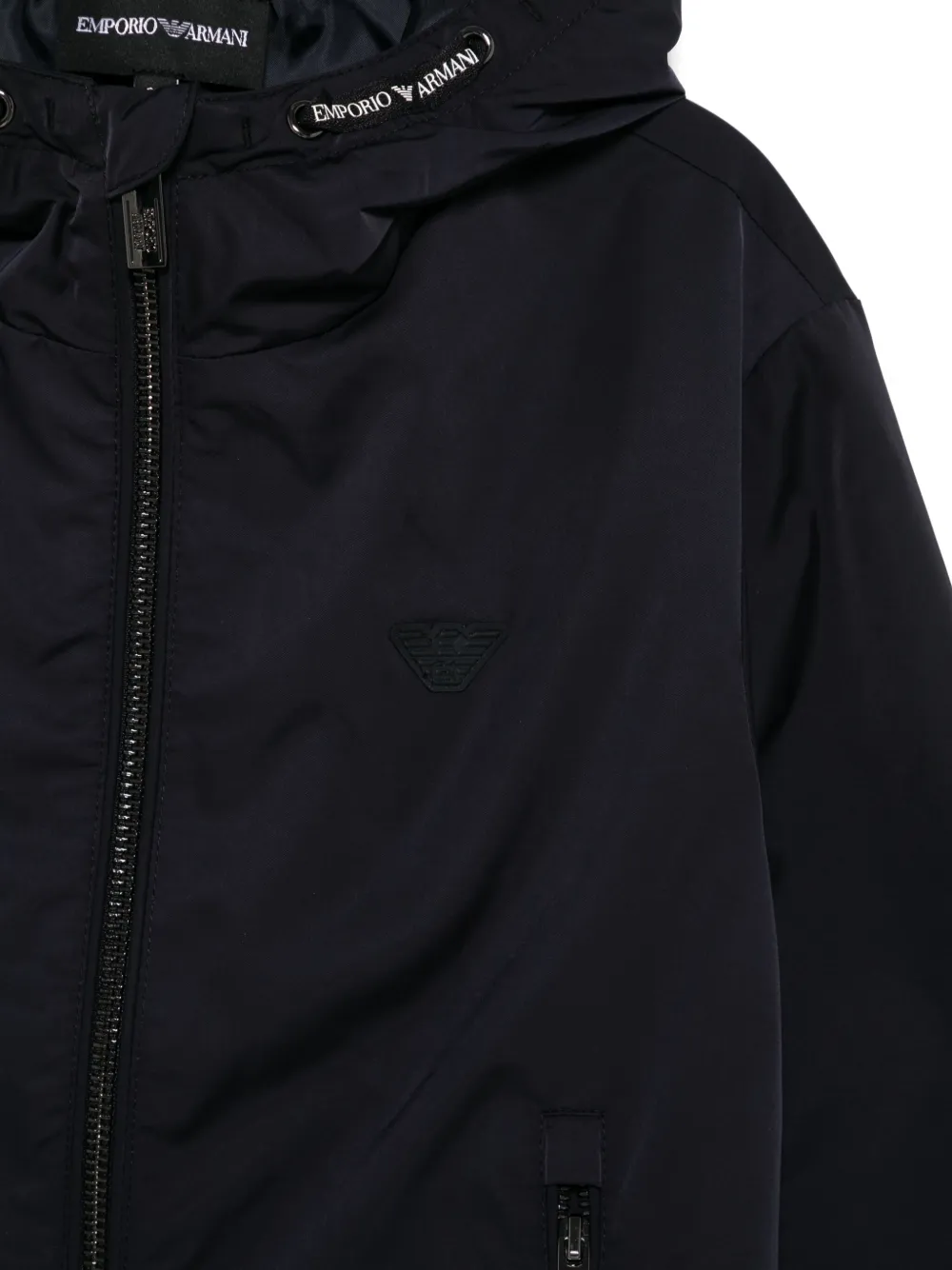 Emporio Armani Kids Jack met capuchon Blauw