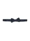 Emporio Armani Kids silk bow tie - Blue