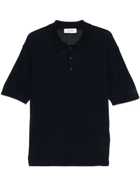 Laneus fine-knit polo shirt