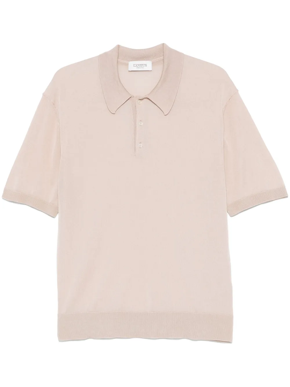 fine-knit polo shirt