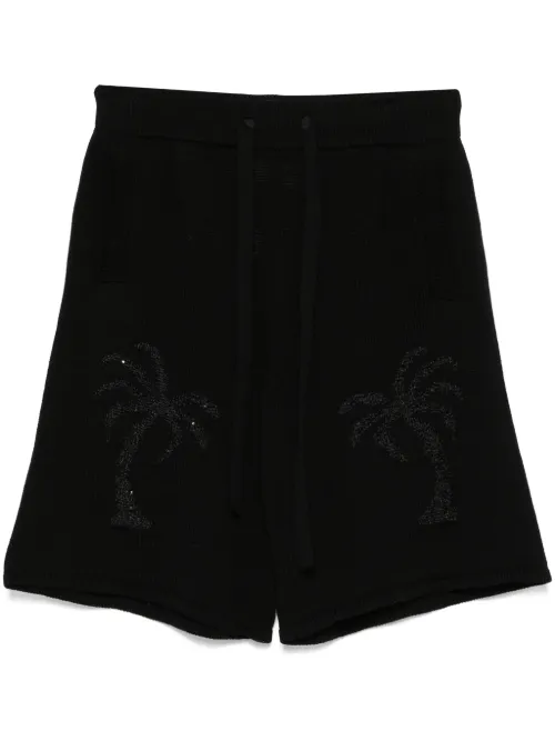 Laneus bermuda en maille - Noir - Laneus - Modalova