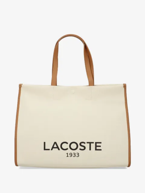 Lacoste logo-print tote bag