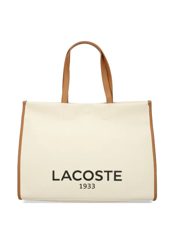 Lacoste ロゴ トートバッグ | ニュートラル | FARFETCH JP