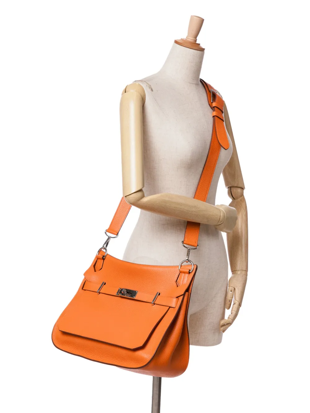 Hermès Pre-Owned 2012 Clemence Jypsiere 31 crossbody bag - Oranje