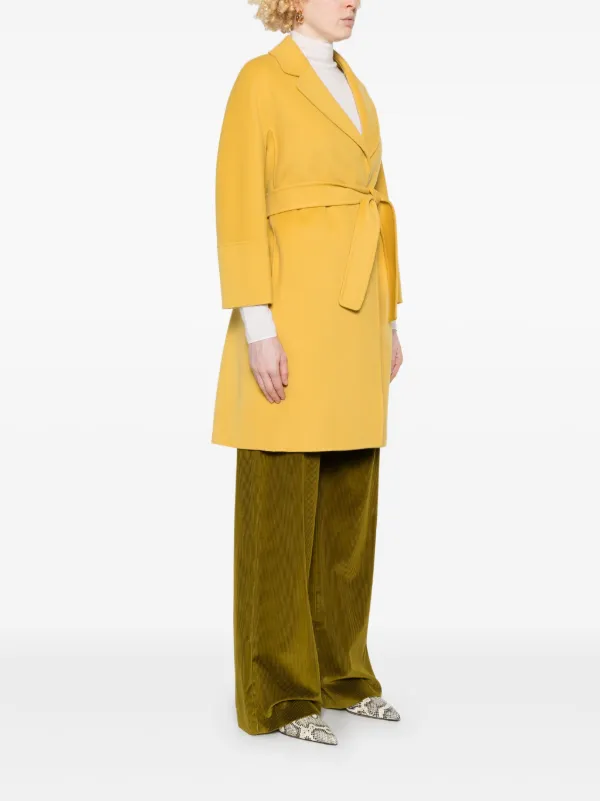S Max Mara Cappotto Arona Giallo FARFETCH IT