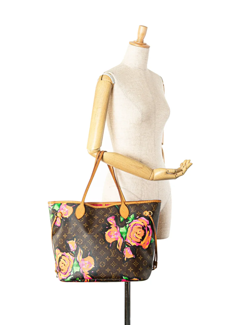 Louis Vuitton Pre-Owned 2008 Monogram Roses Neverfull MM tote bag - Bruin