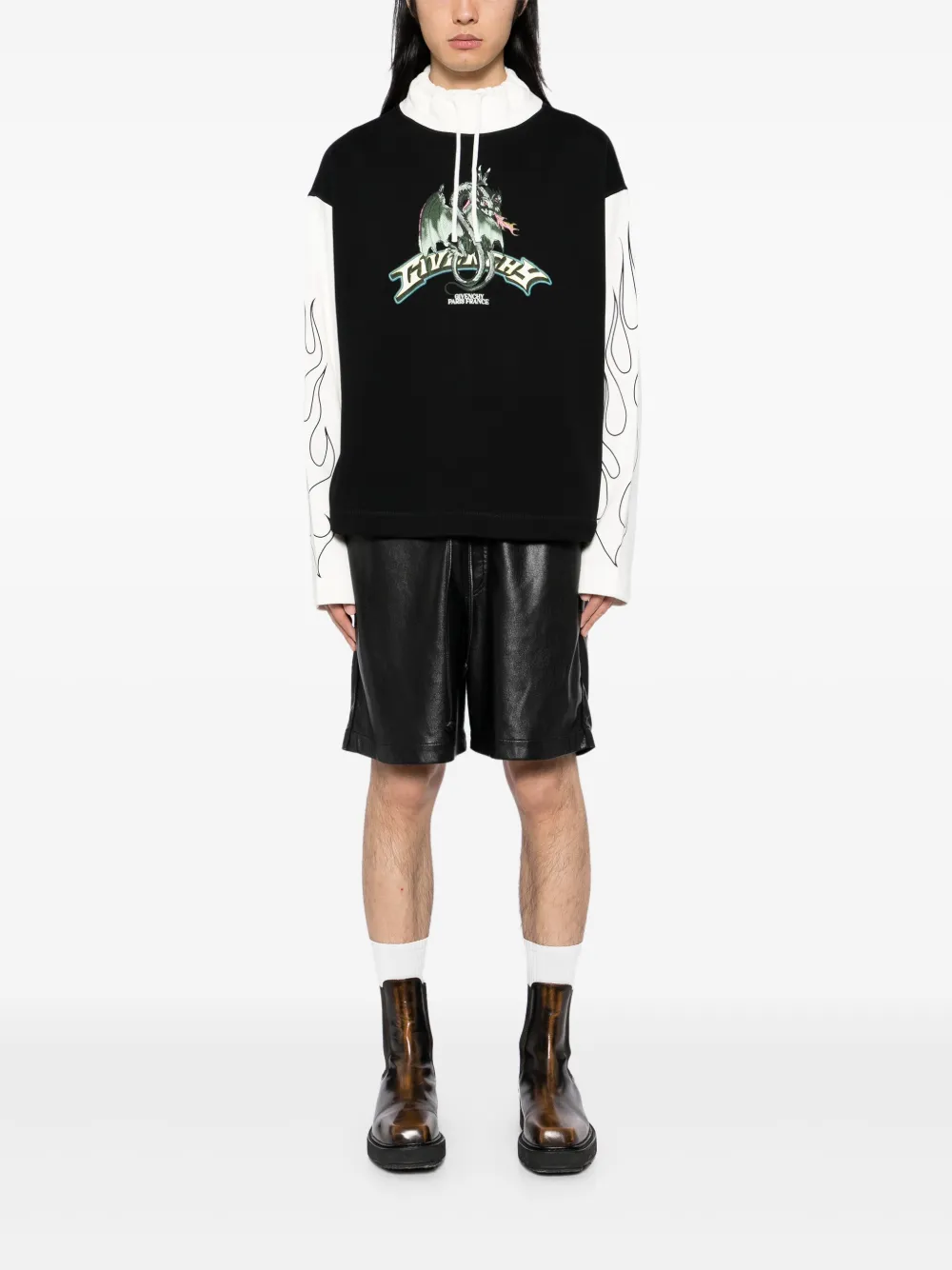 Givenchy Sweater met print - Zwart