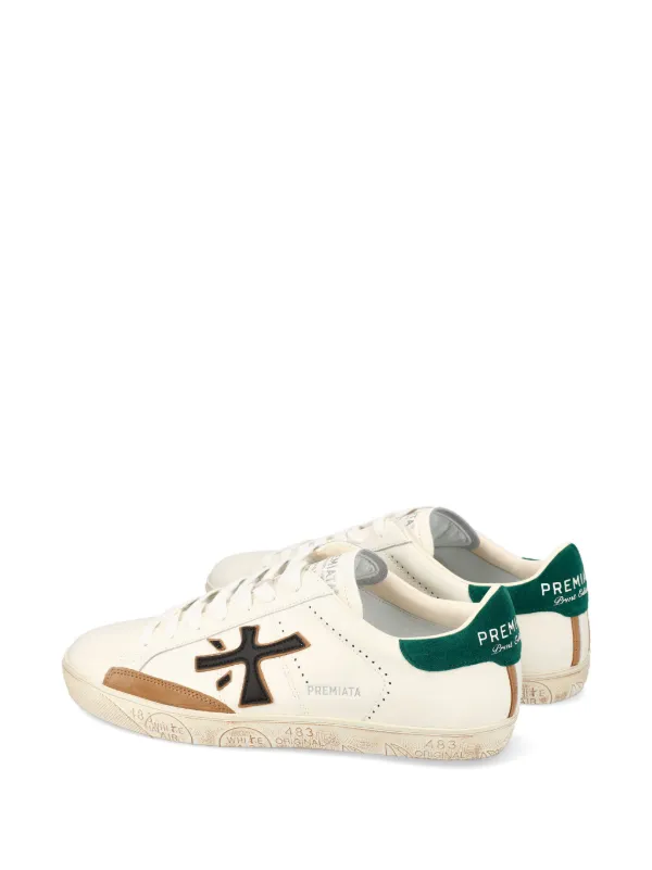 スニーカー PREMIATA Men Sneakers STEVEN VAR 7284 WHITE GREEN White Premiata Steven 7284 Sneakers | White | FARFETCH