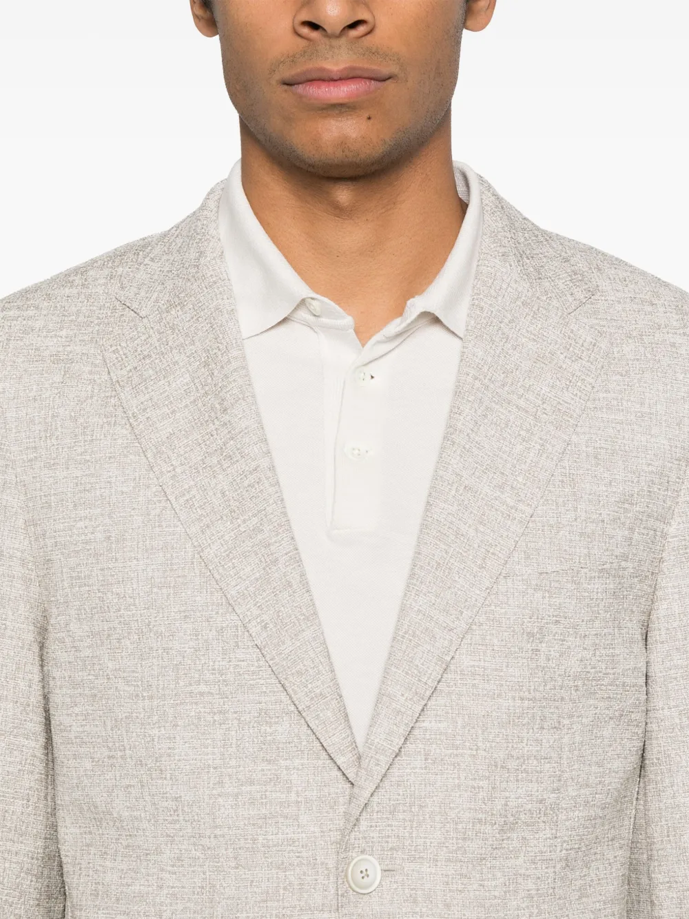 BOSS Bouclé blazer Beige