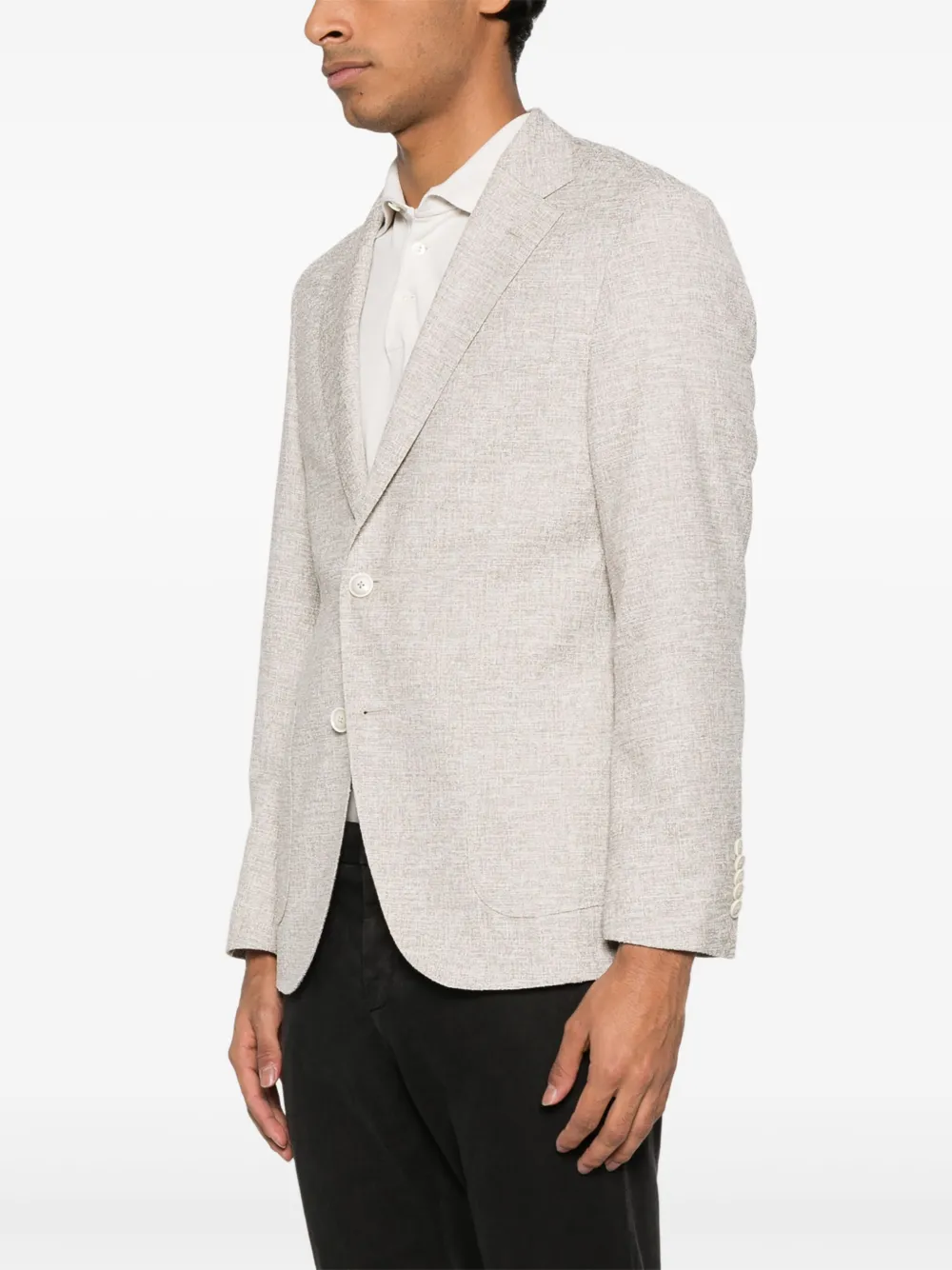 BOSS Bouclé blazer Beige