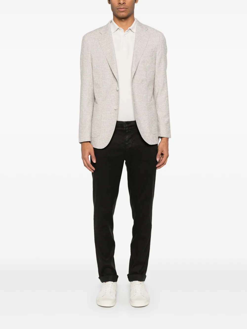 BOSS Bouclé blazer - Beige