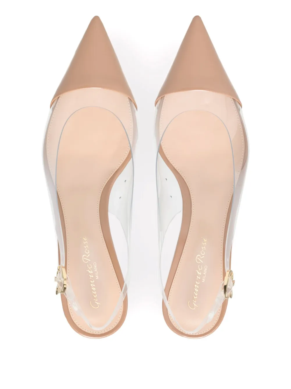 Gianvito Rossi 55 mm Plexi pumps Beige